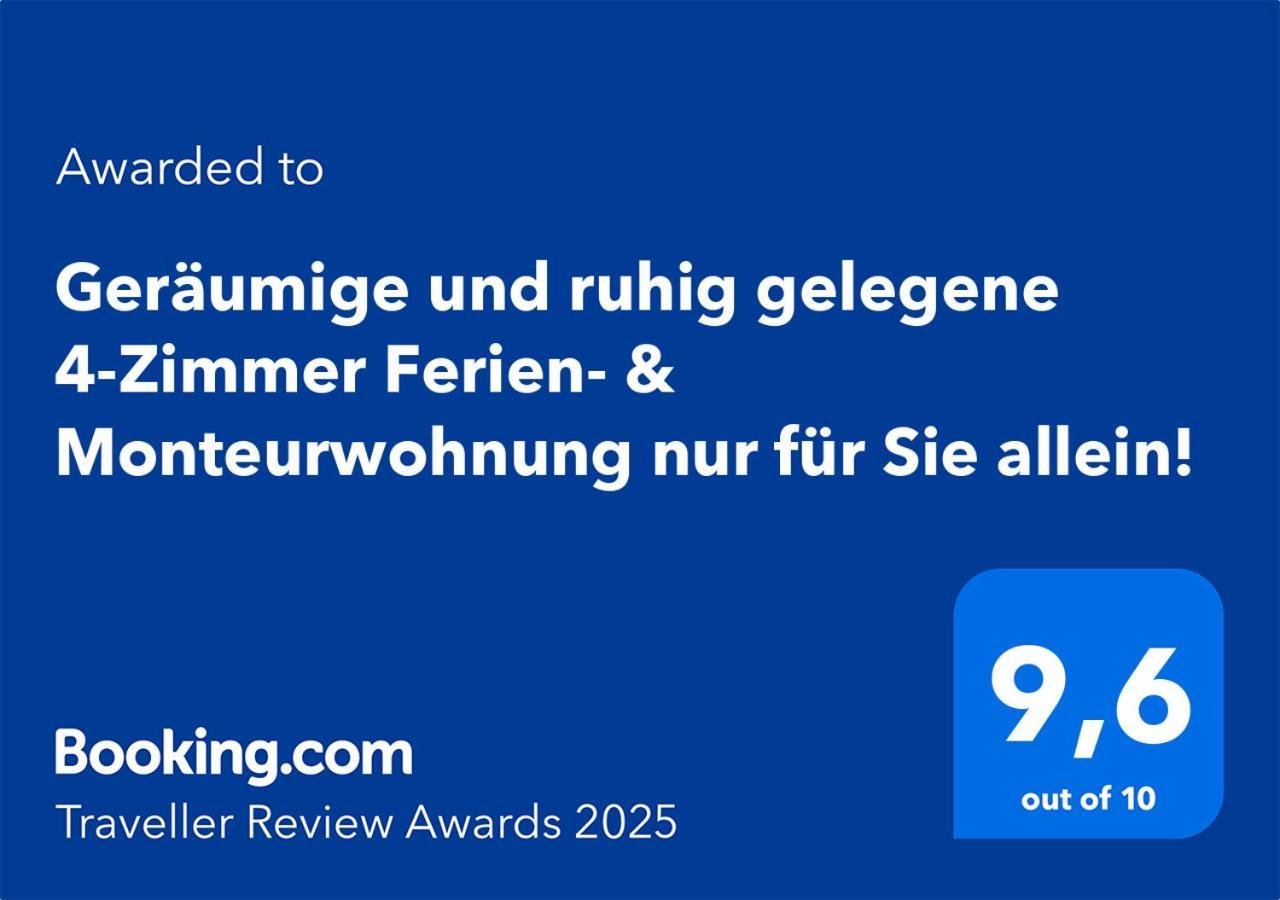 4 Zimmer Geraeumige Und Ruhig Gelegene Ferien- Und Monteurwohnung Nur Fuer Sie Allein Aujvari Vermietungen Spiegelberg Buitenkant foto